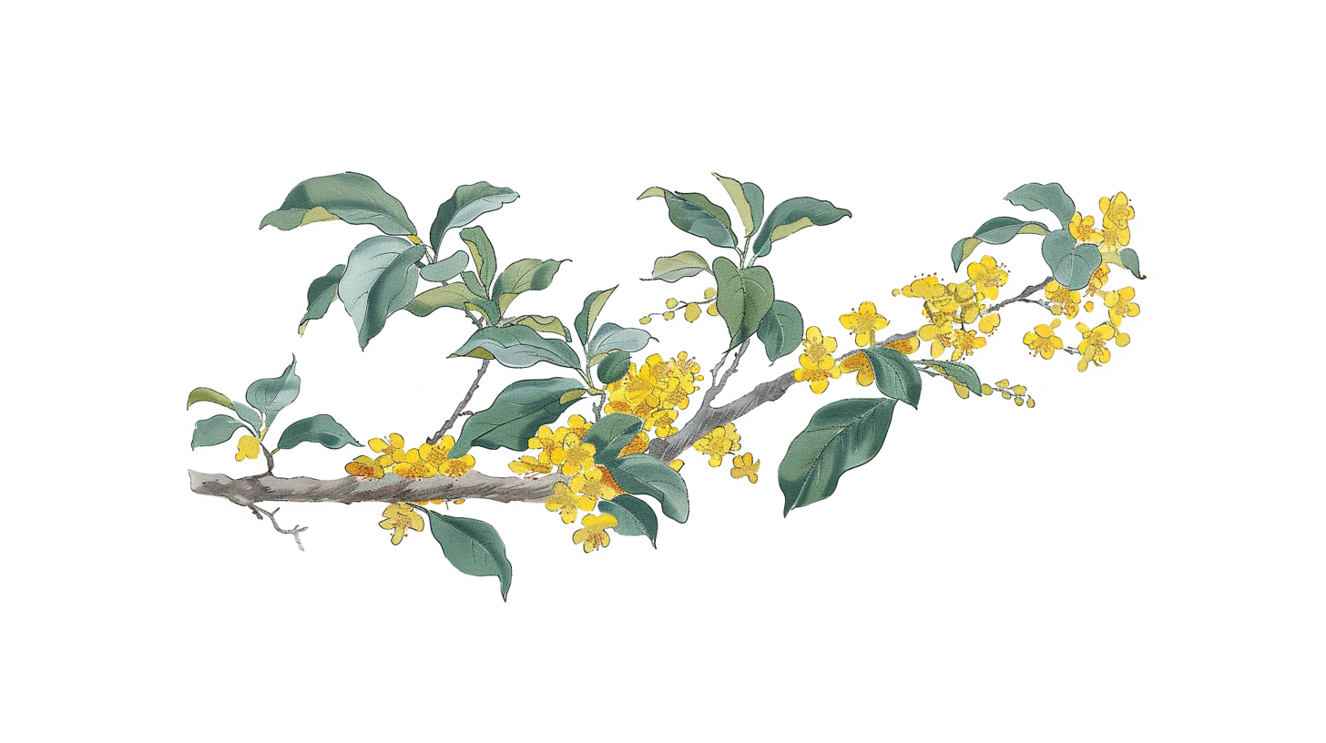 赏清新桂花枝图