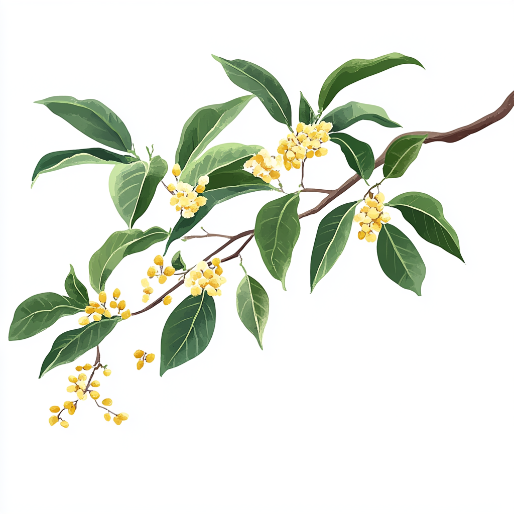 枝叶繁茂桂花开 清新植物壁纸来袭