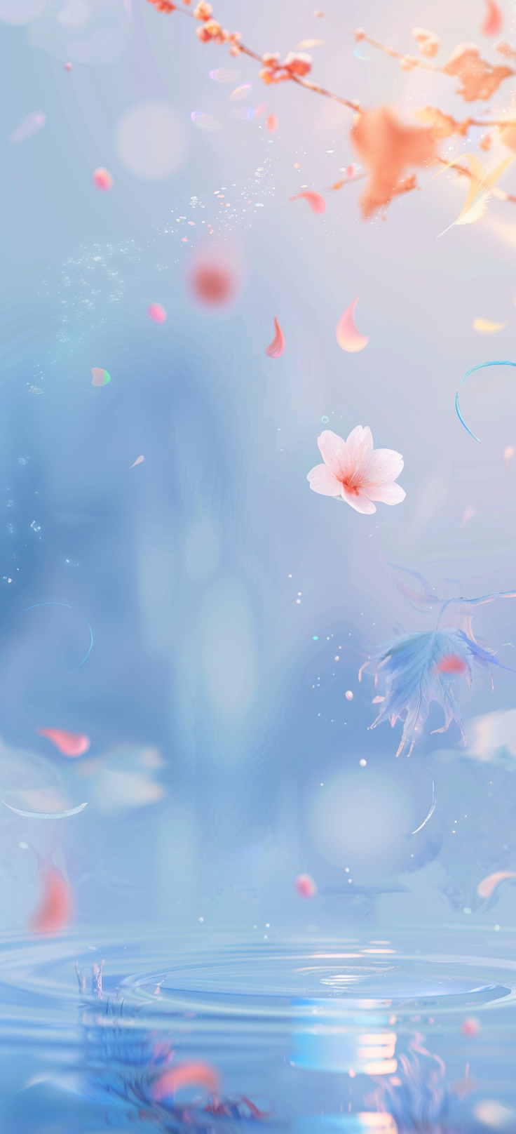 唯美落花飘零