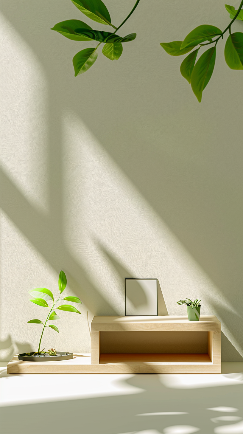清新绿植装饰图