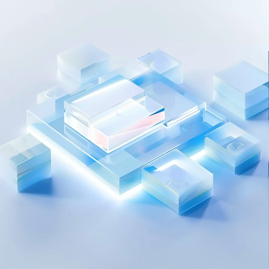 科技感十足的3D几何背景