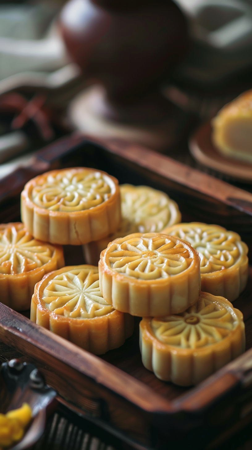 美味月饼传统糕点中秋佳节必备之选