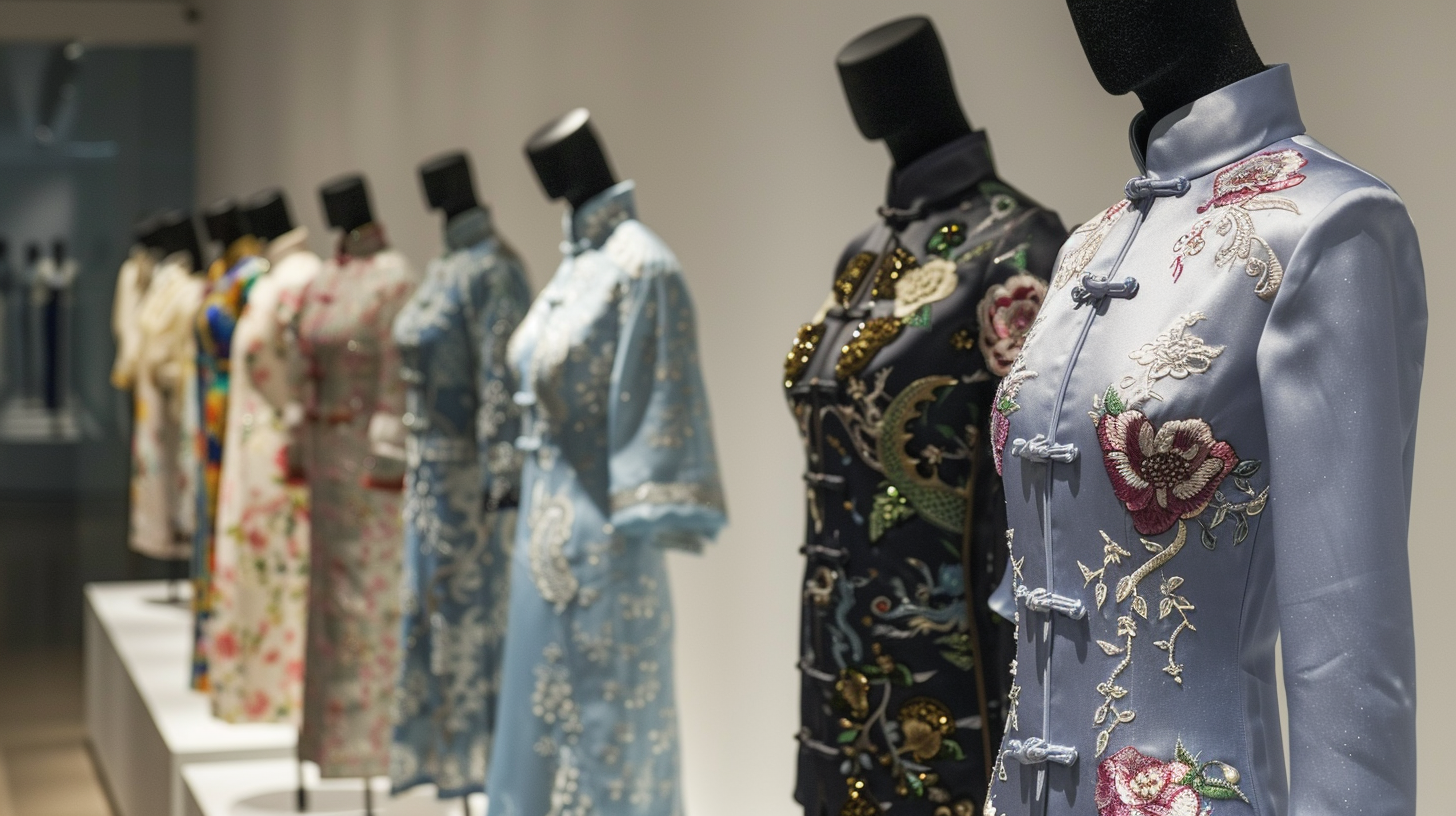 精美旗袍展示传统服饰之美