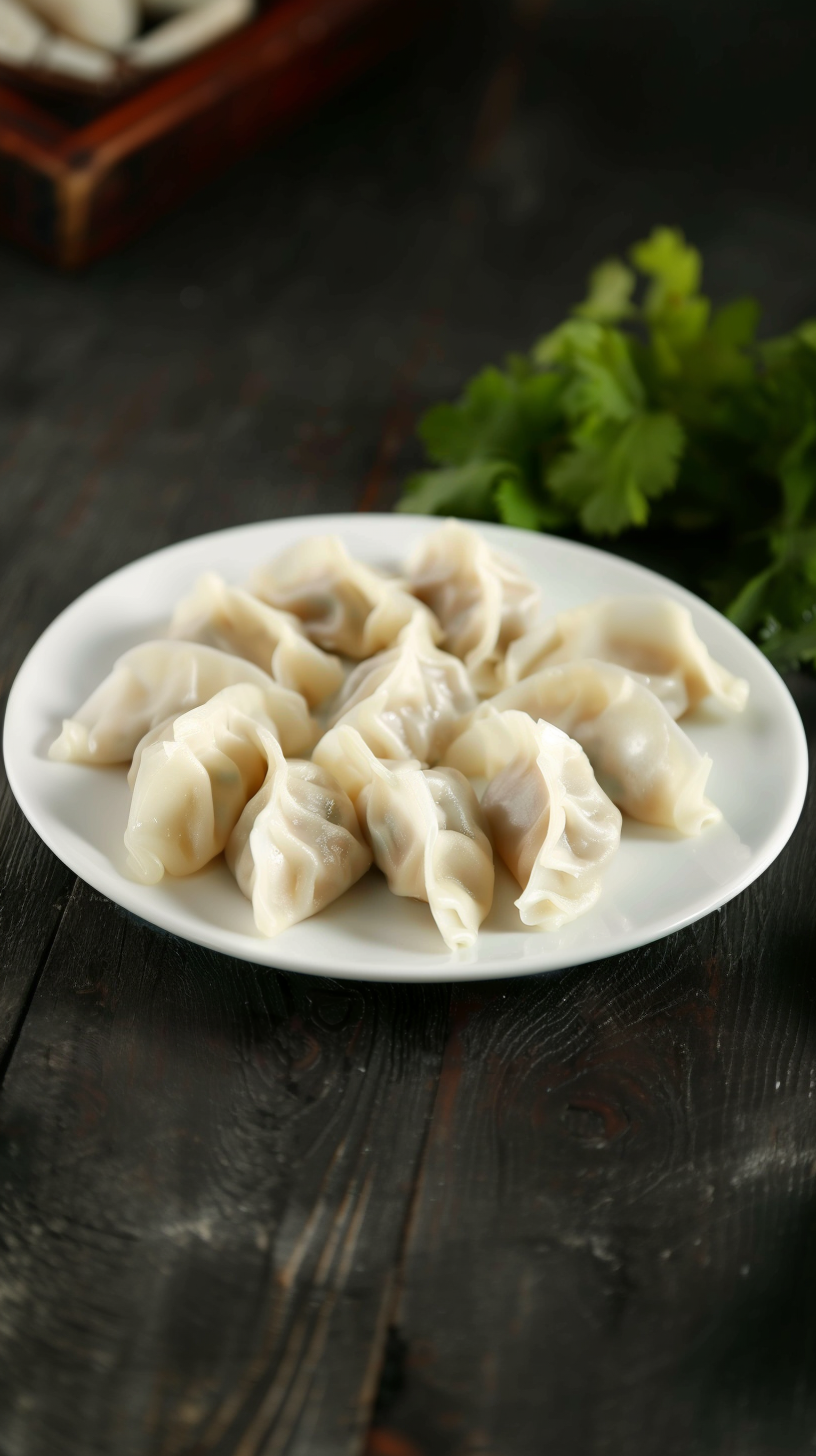 美味饺子摆盘精致，尽显中式传统美食魅力