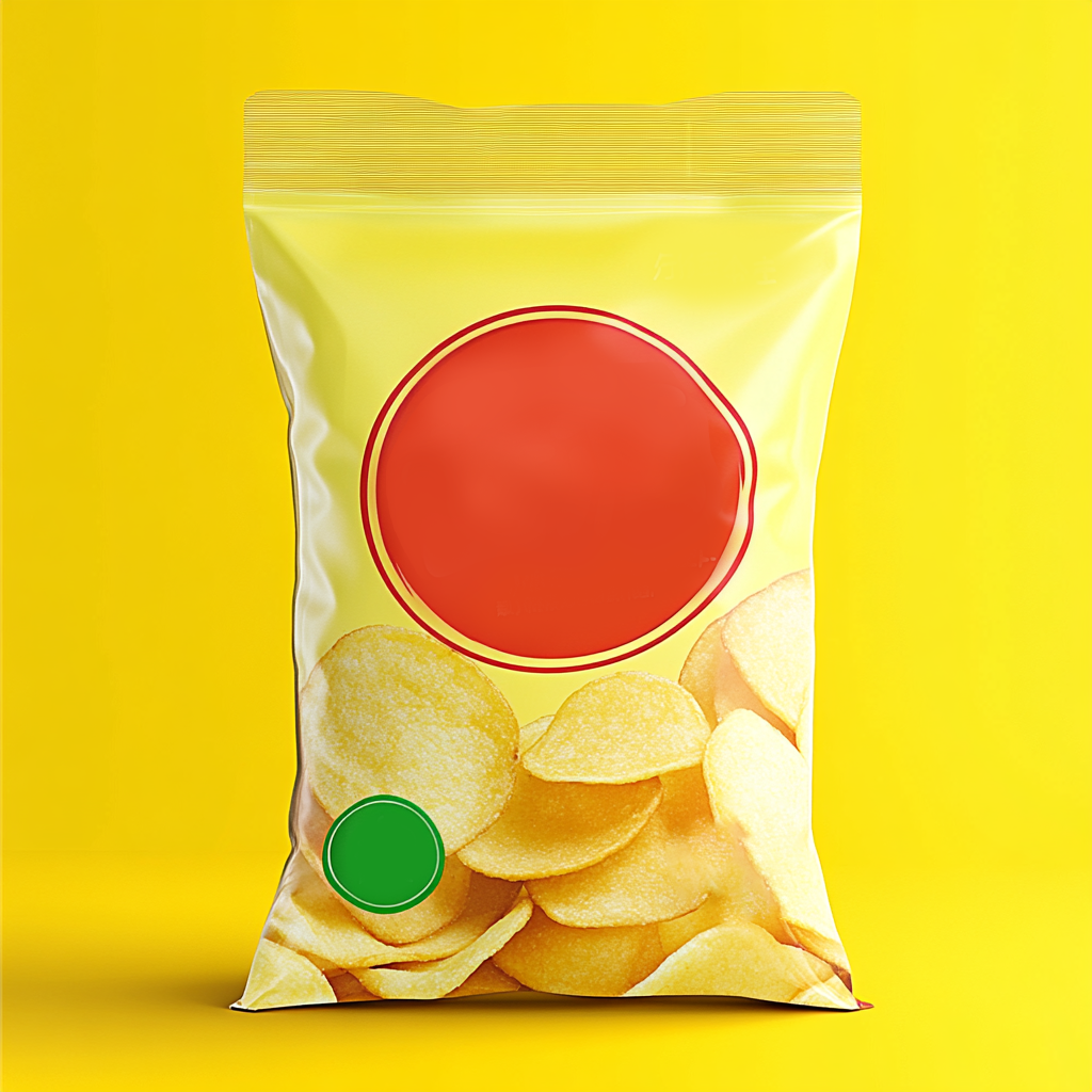 黄色薯片零食包装