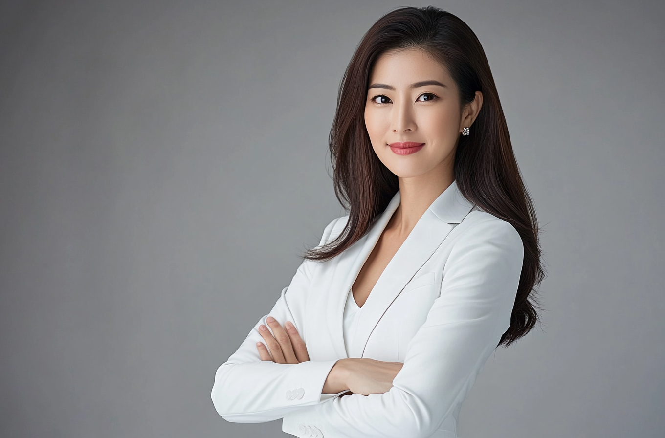 灰色商务职场女性