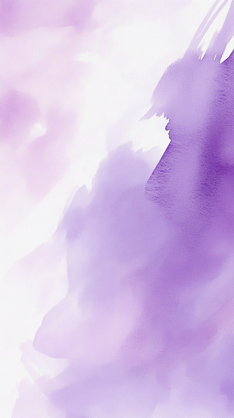 紫色系水彩风背景壁纸