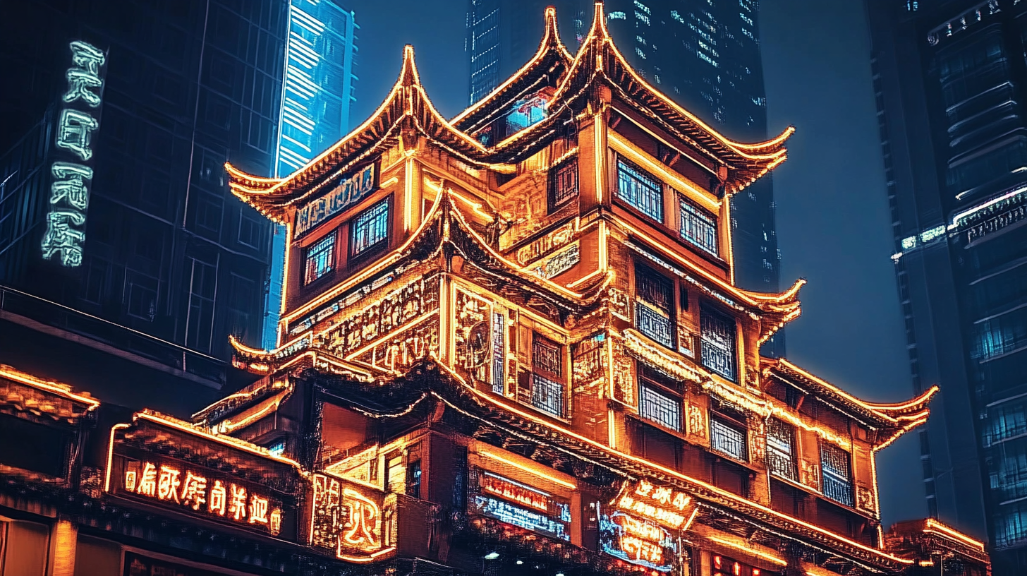 重庆洪崖洞建筑风景