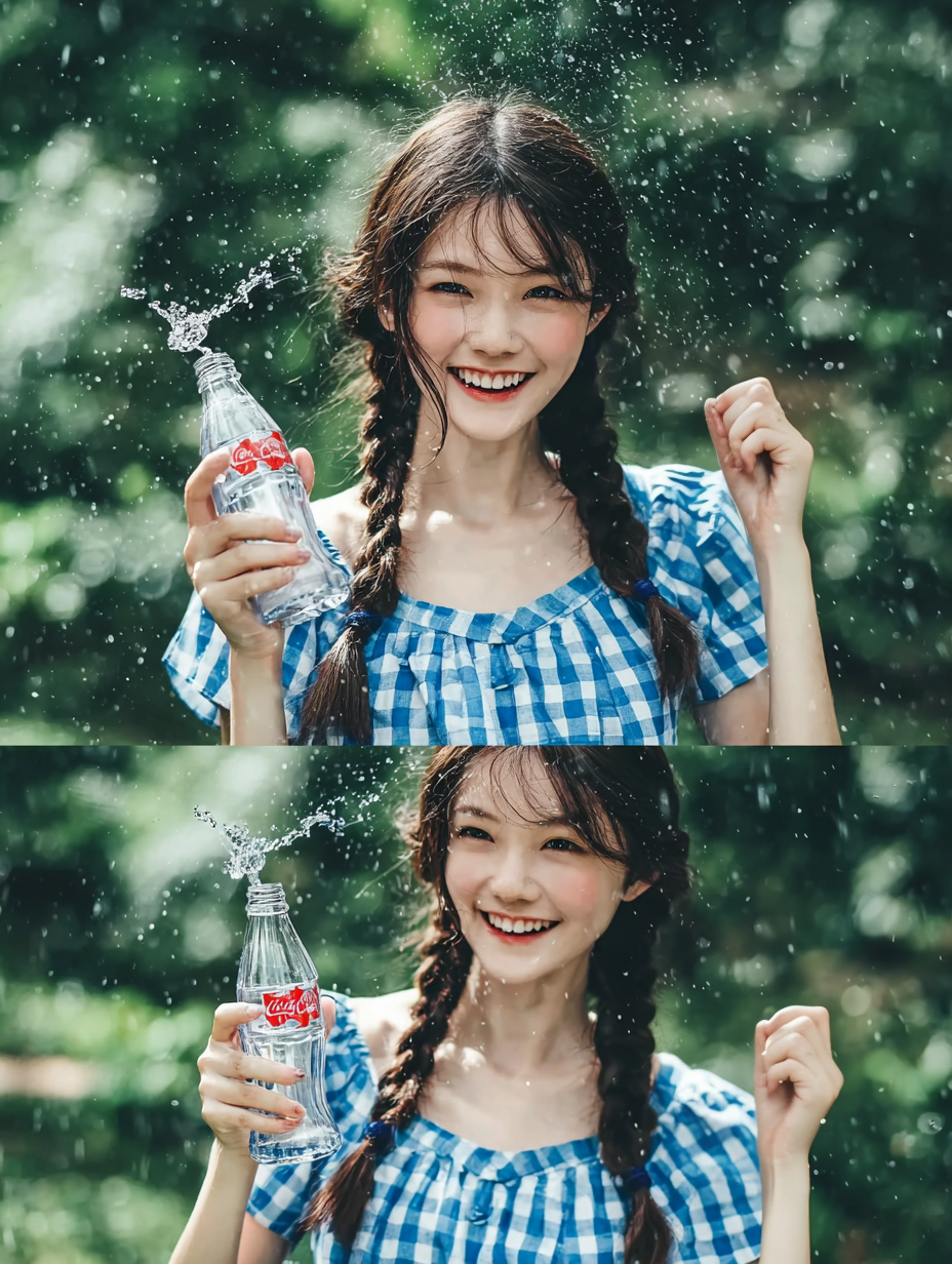 绿色夏季女生写真