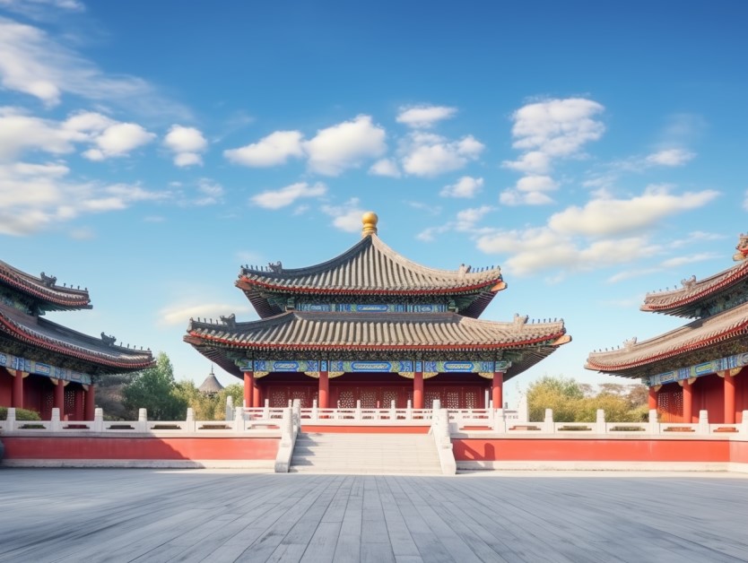 古建筑之美中国风中式建筑素材