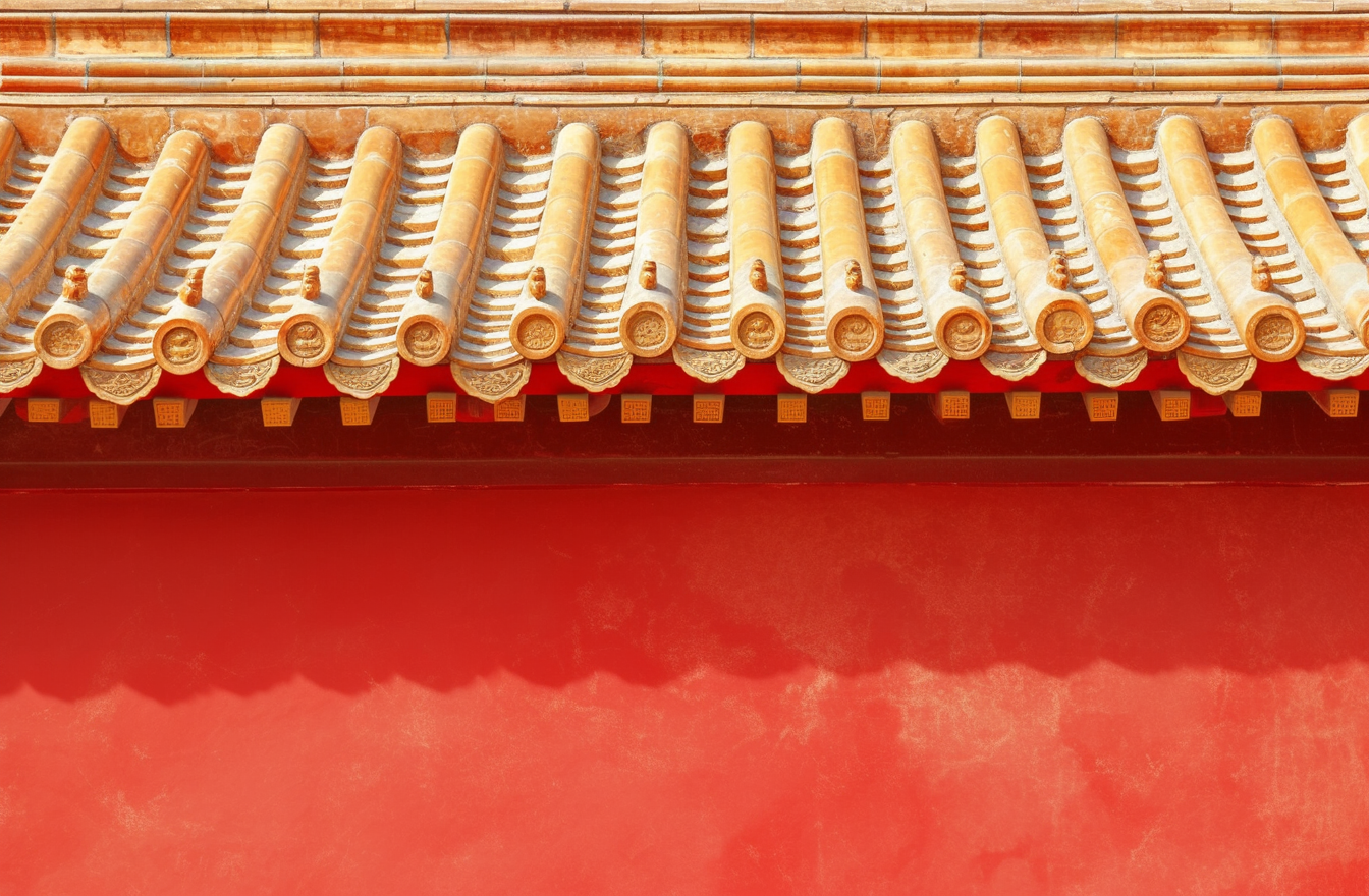 古典建筑之美古建筑屋顶纹理背景图