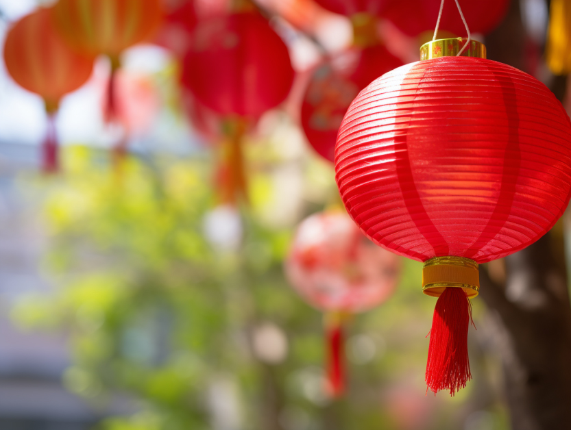 喜庆红灯笼点亮传统节日氛围宣传物料