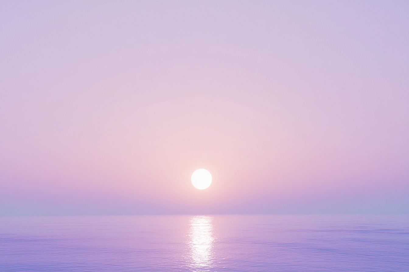 唯美海上日出壁纸的背景图