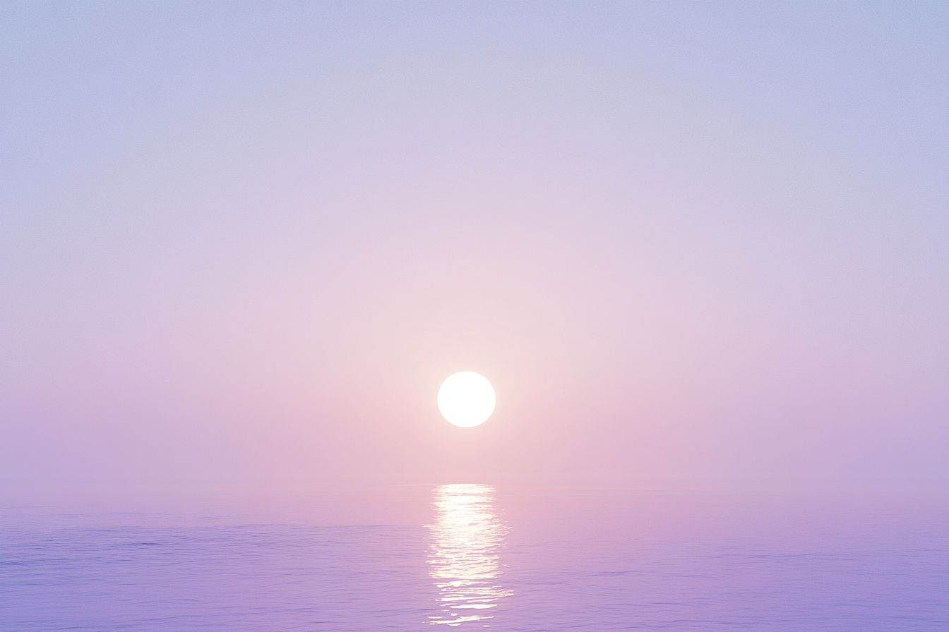 唯美海上日出景观图壁纸