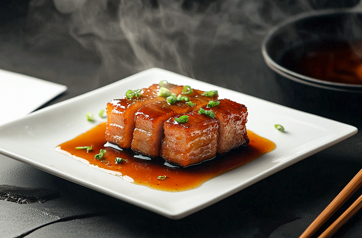 美味红烧肉摆盘精致中餐