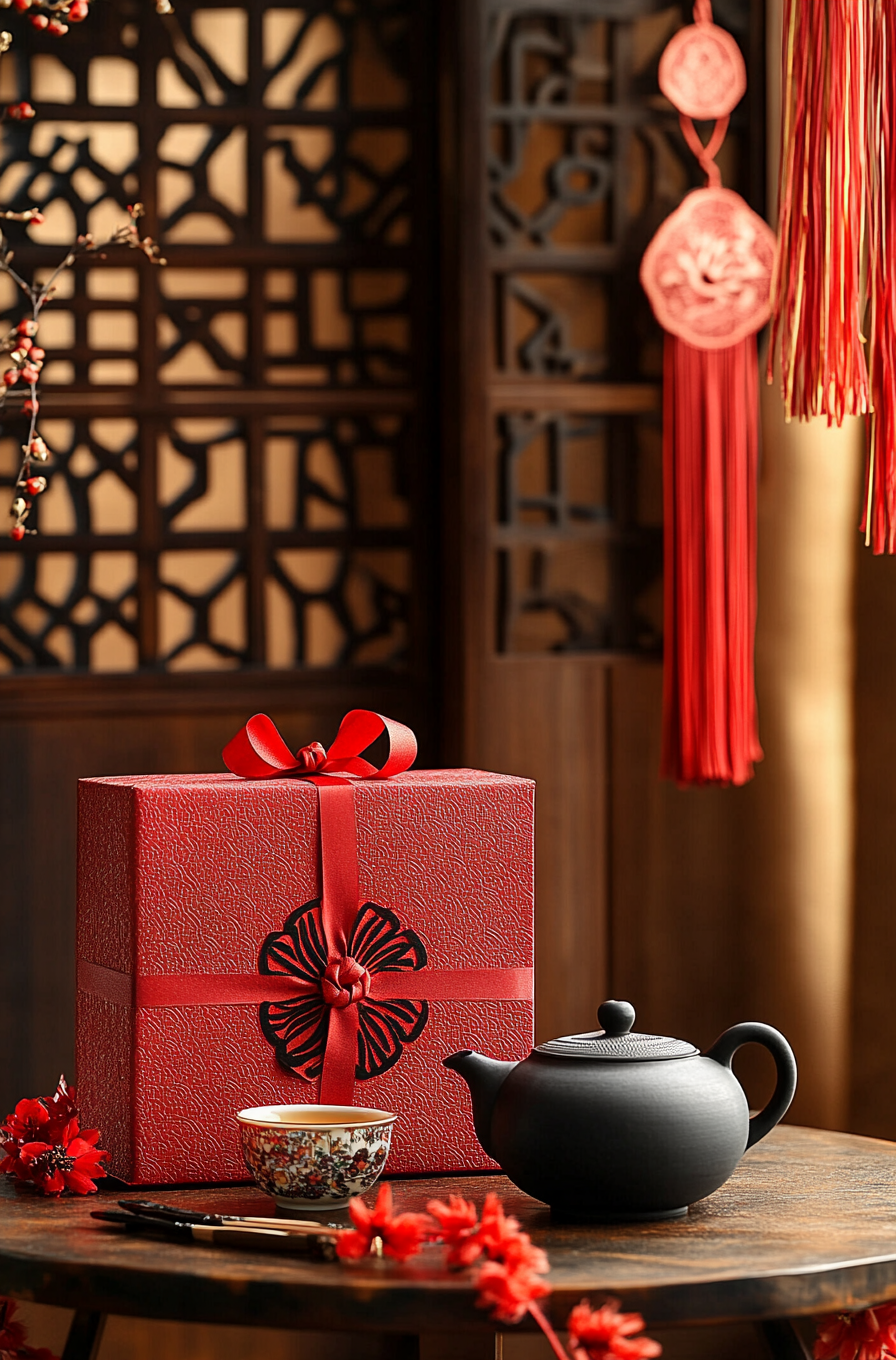 中国风红色礼品盒春节送礼佳选