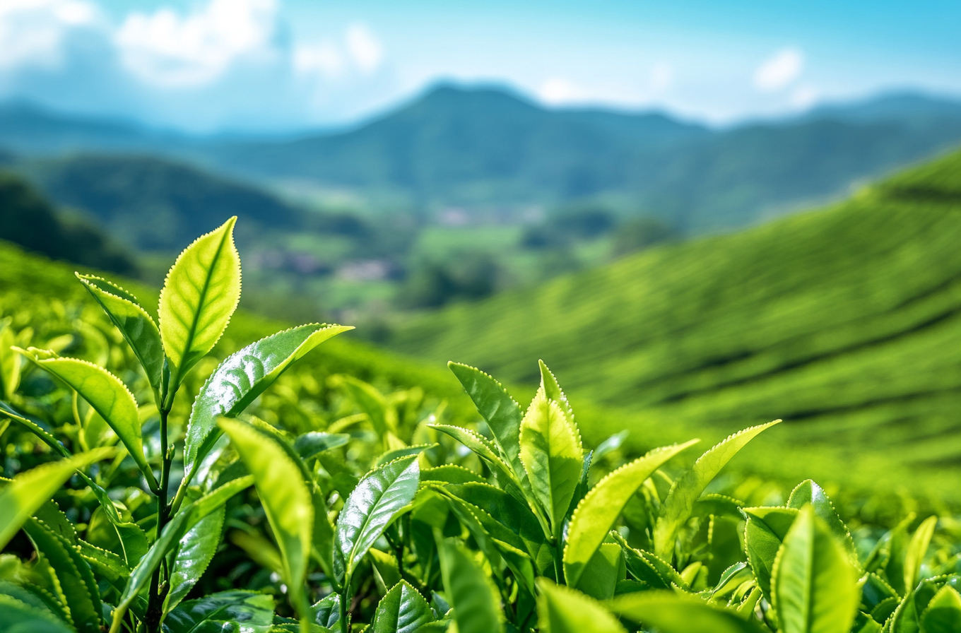 茶叶绿色茶山
