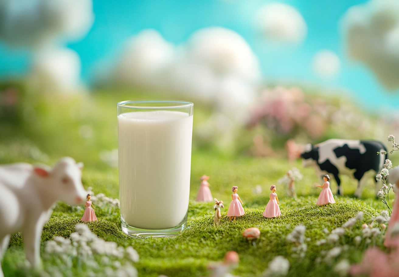 乳制品牛奶杯子奶牛场景