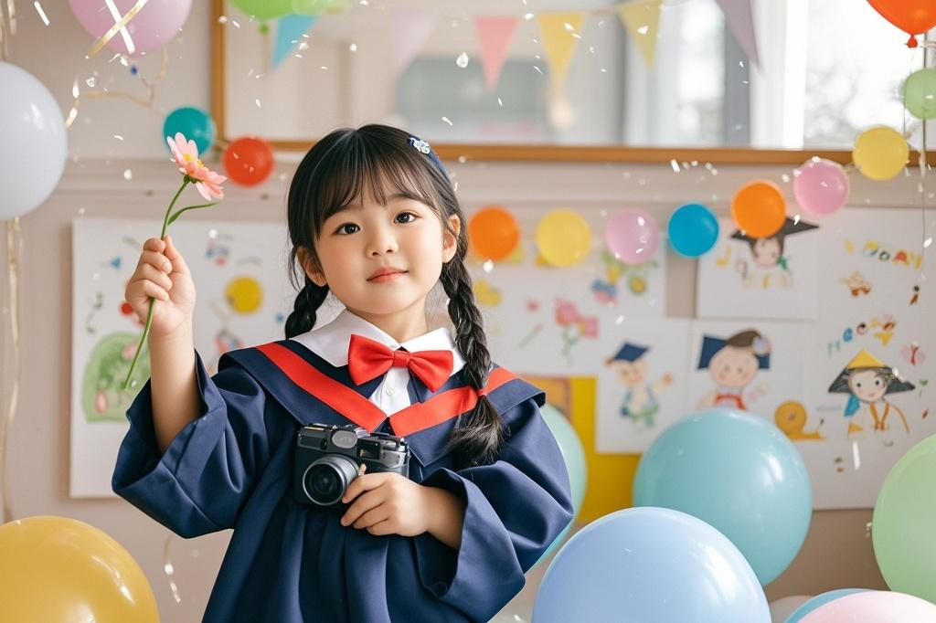 幼儿园毕业季单人照