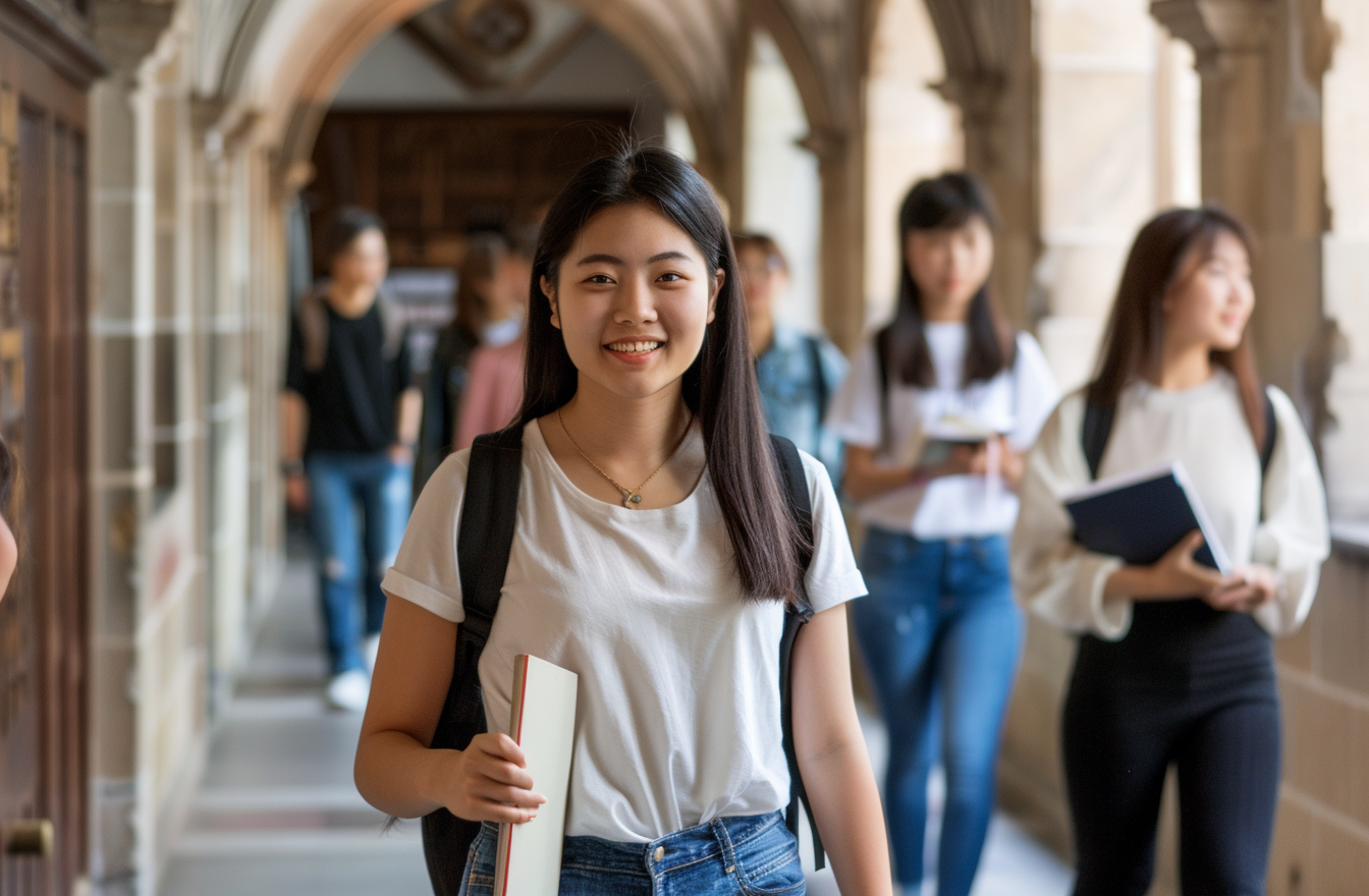 留学院校学生女生