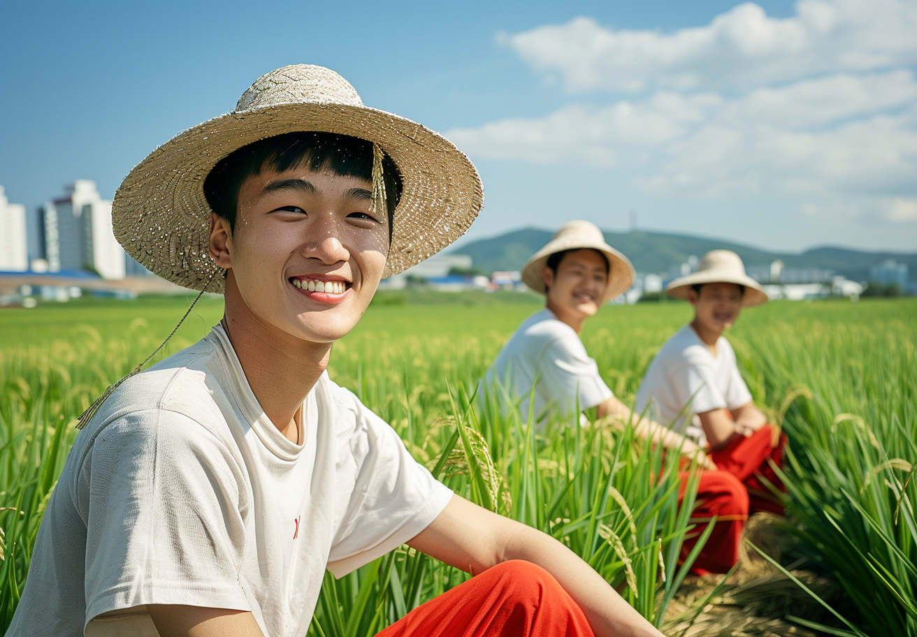 社会实践三下乡麦田