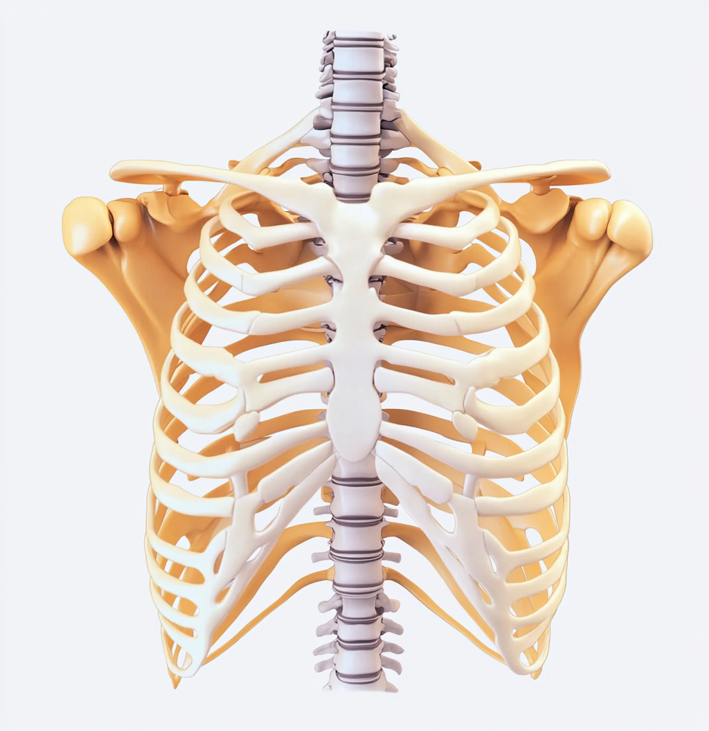 胸外科胸腔骨架3D图