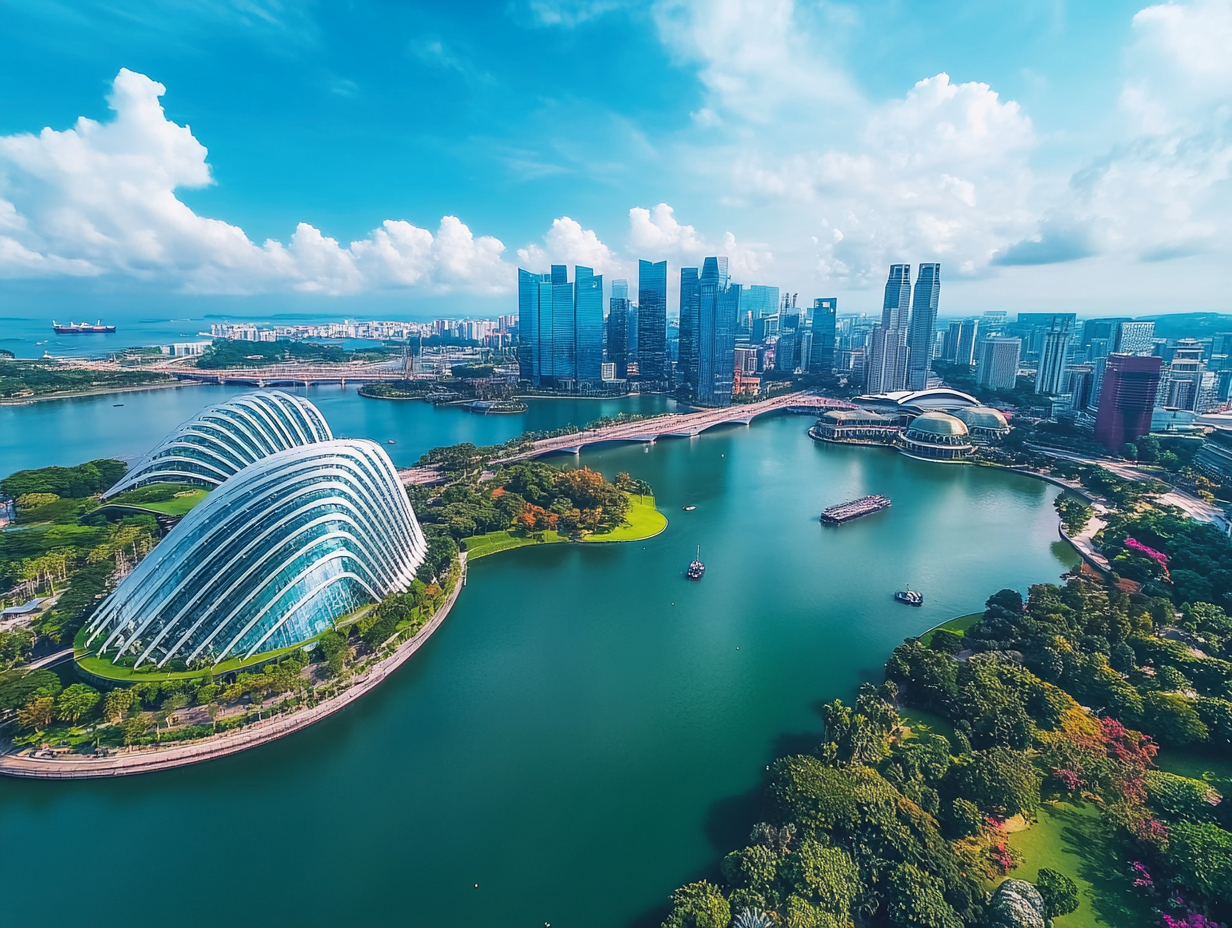 新加坡俯拍风景