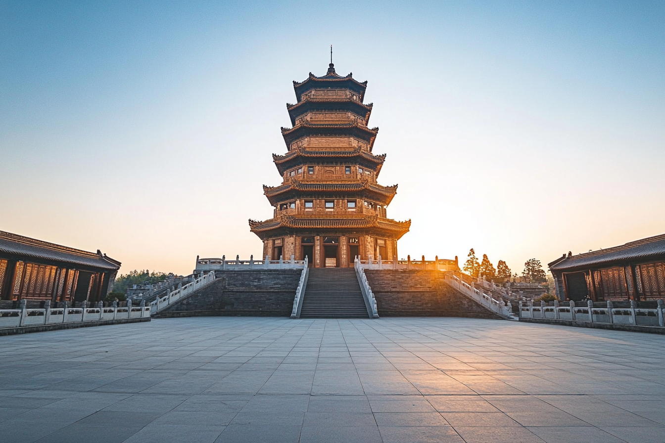 古建筑文化景点塔