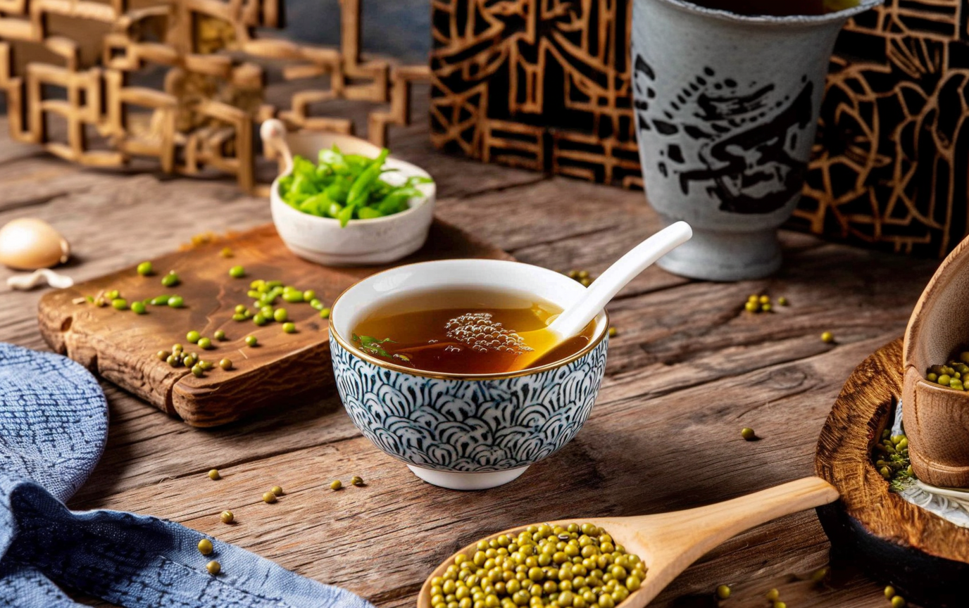 三伏养生食物绿豆汤