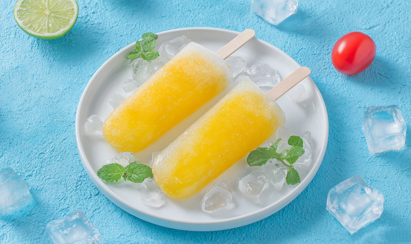 鲜榨橙汁冰棍