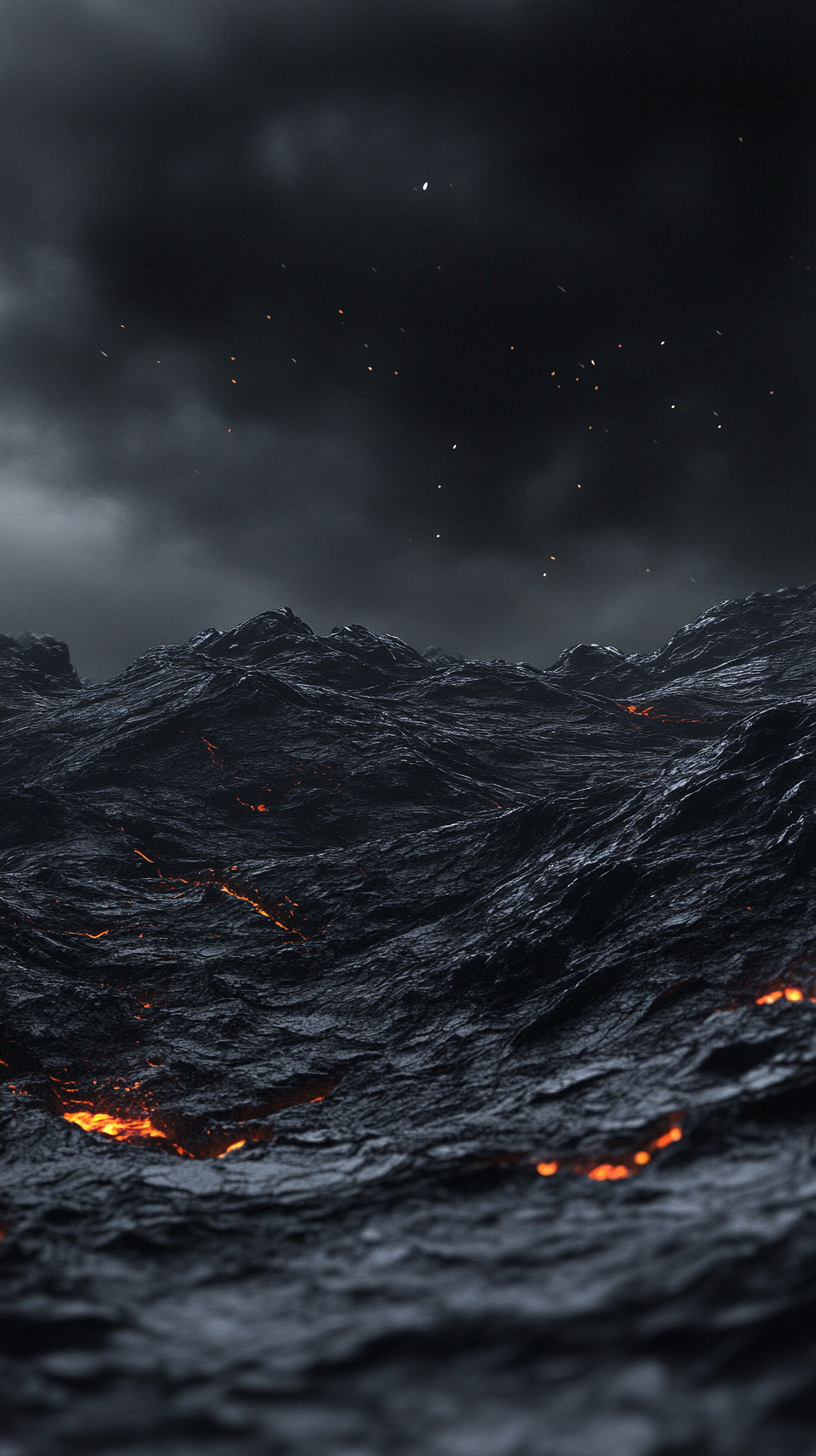 火山熔岩电商背景