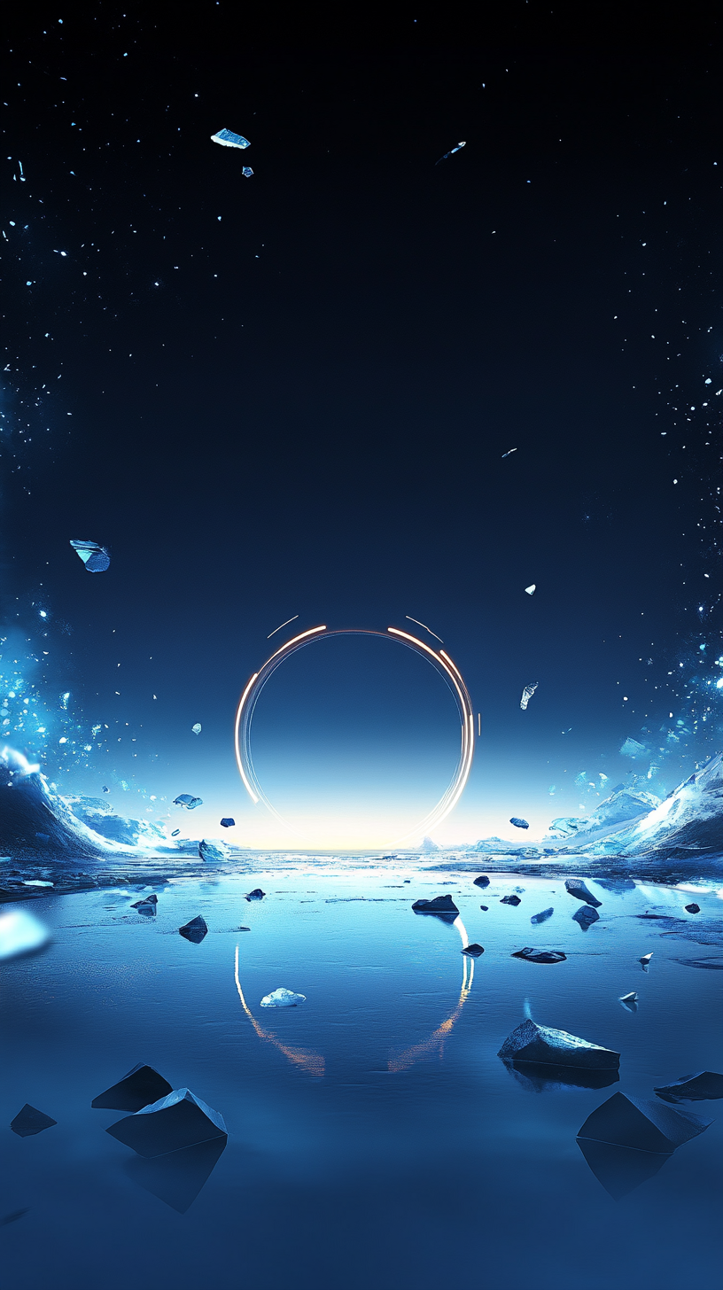 奇幻星空科技深色电商背景