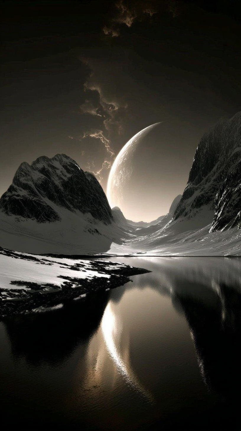 科幻山川宇宙背景