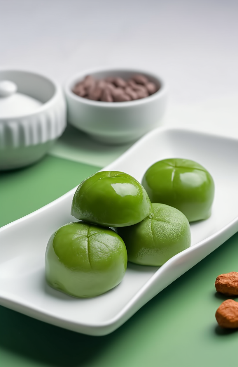 清新抹茶糕点