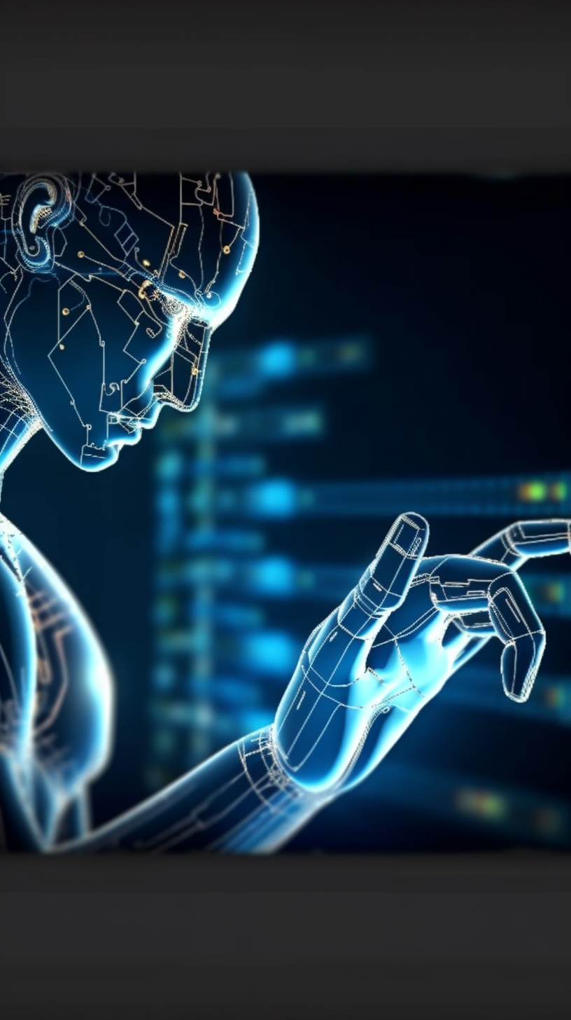 科技感十足人工智能3D酷炫宣传图