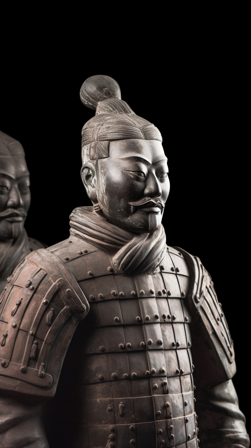 威武兵马俑雕塑