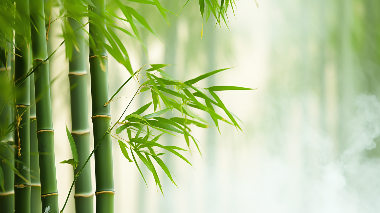 翠绿清新的竹子
