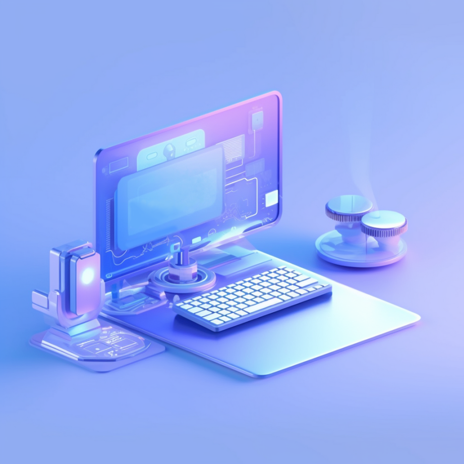 酷炫3D电脑数码设备