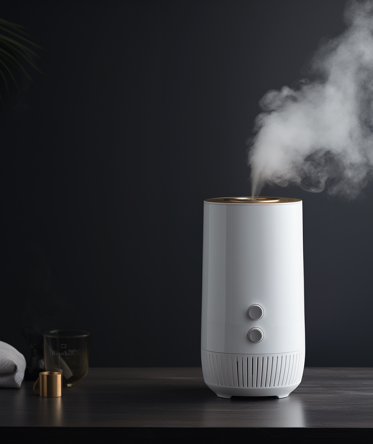 白色简约家电加湿器