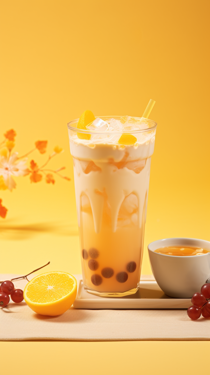 美味饮品珍珠奶茶冰爽解渴超诱人