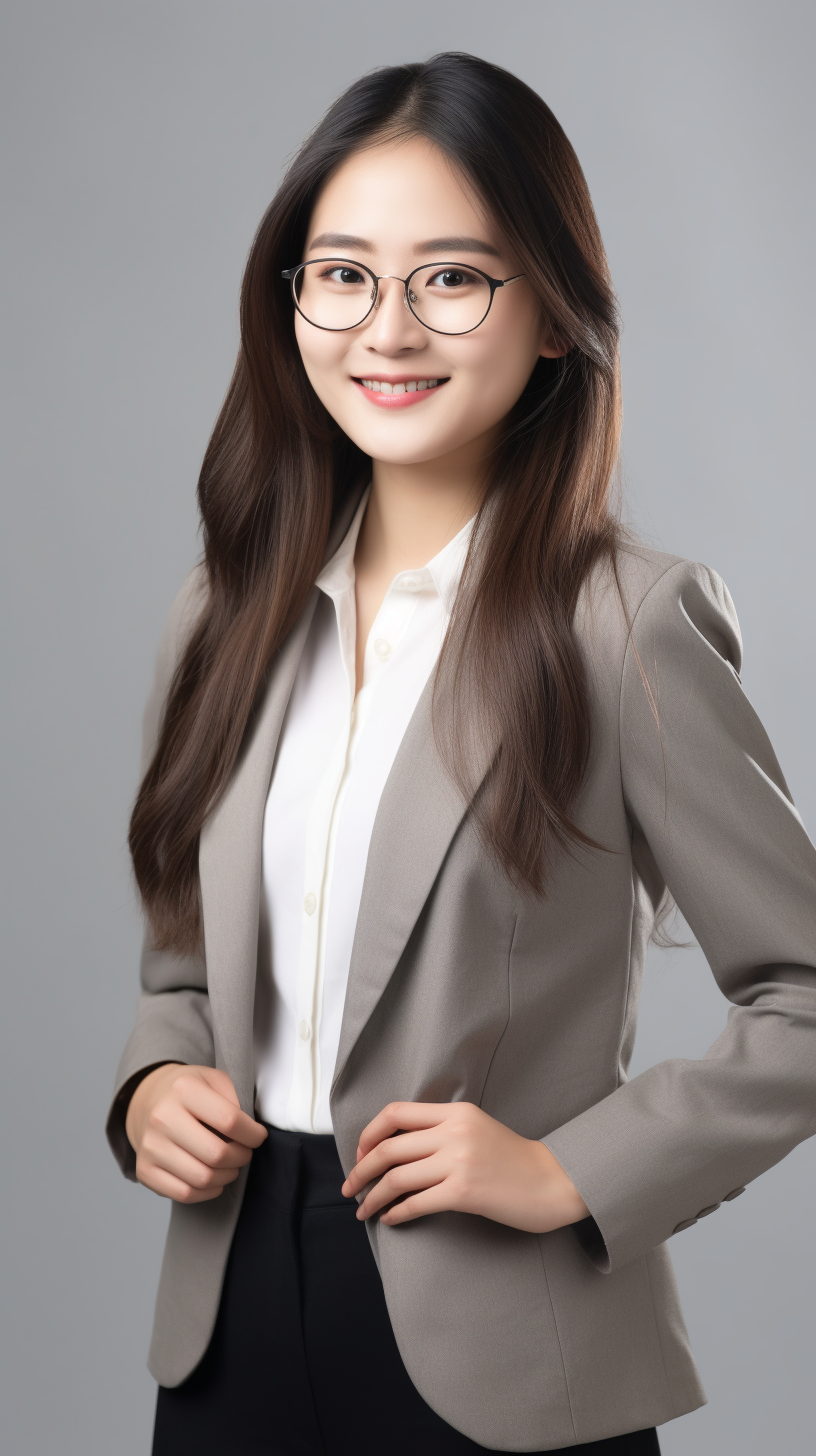 商务装扮的职场女性形象宣传照