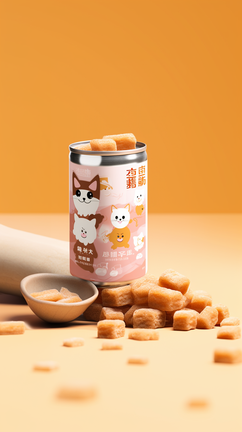 可爱宠物零食罐萌趣包装吸引眼球