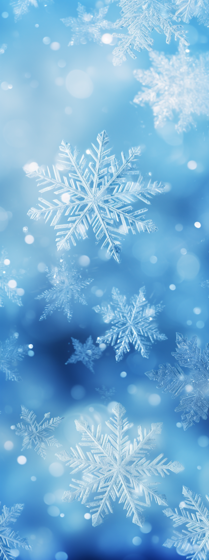 精美雪花电脑壁纸装点冬日冰雪氛围
