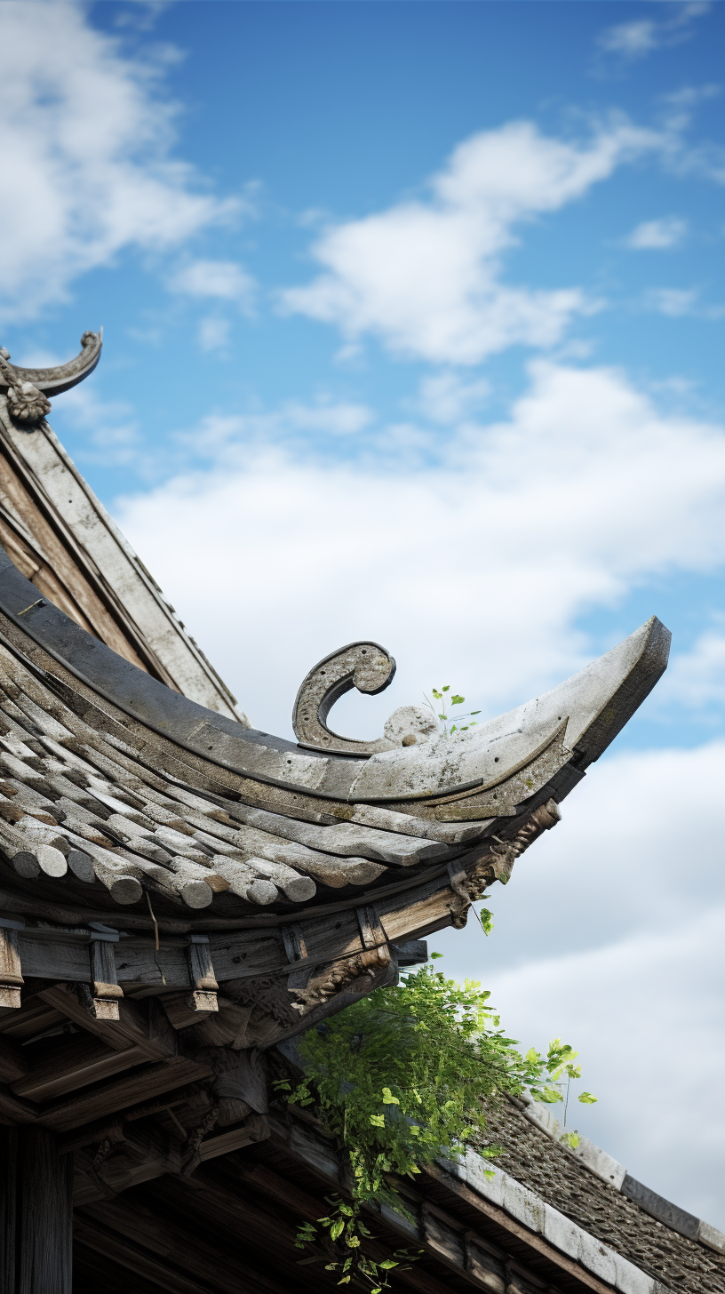 古建筑独特飞檐传统韵味与历史气息