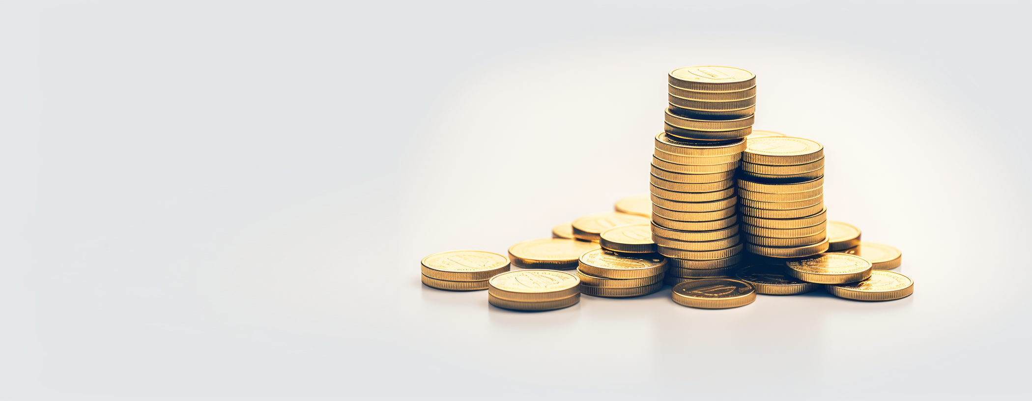 金色硬币堆叠 货币类宣传物料财富