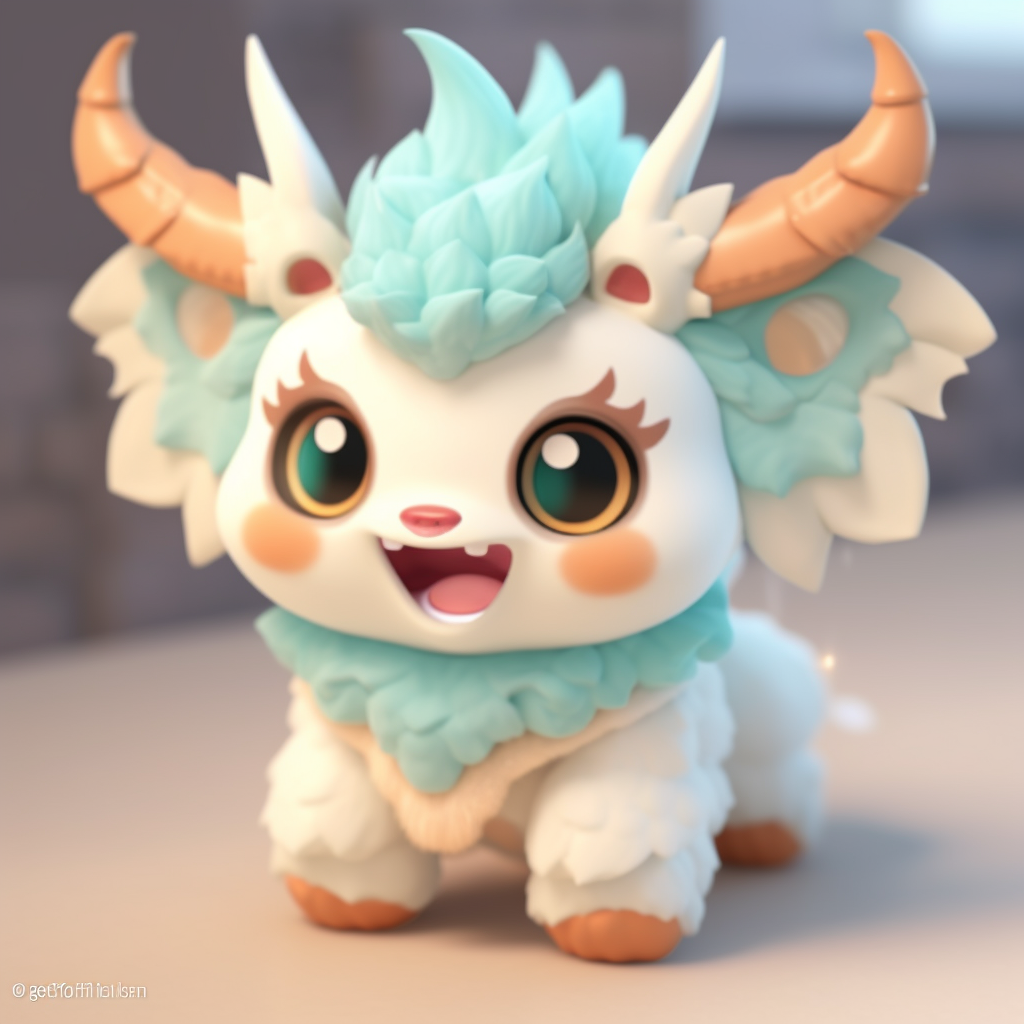 可爱3D风格的创意玩偶宣传物料