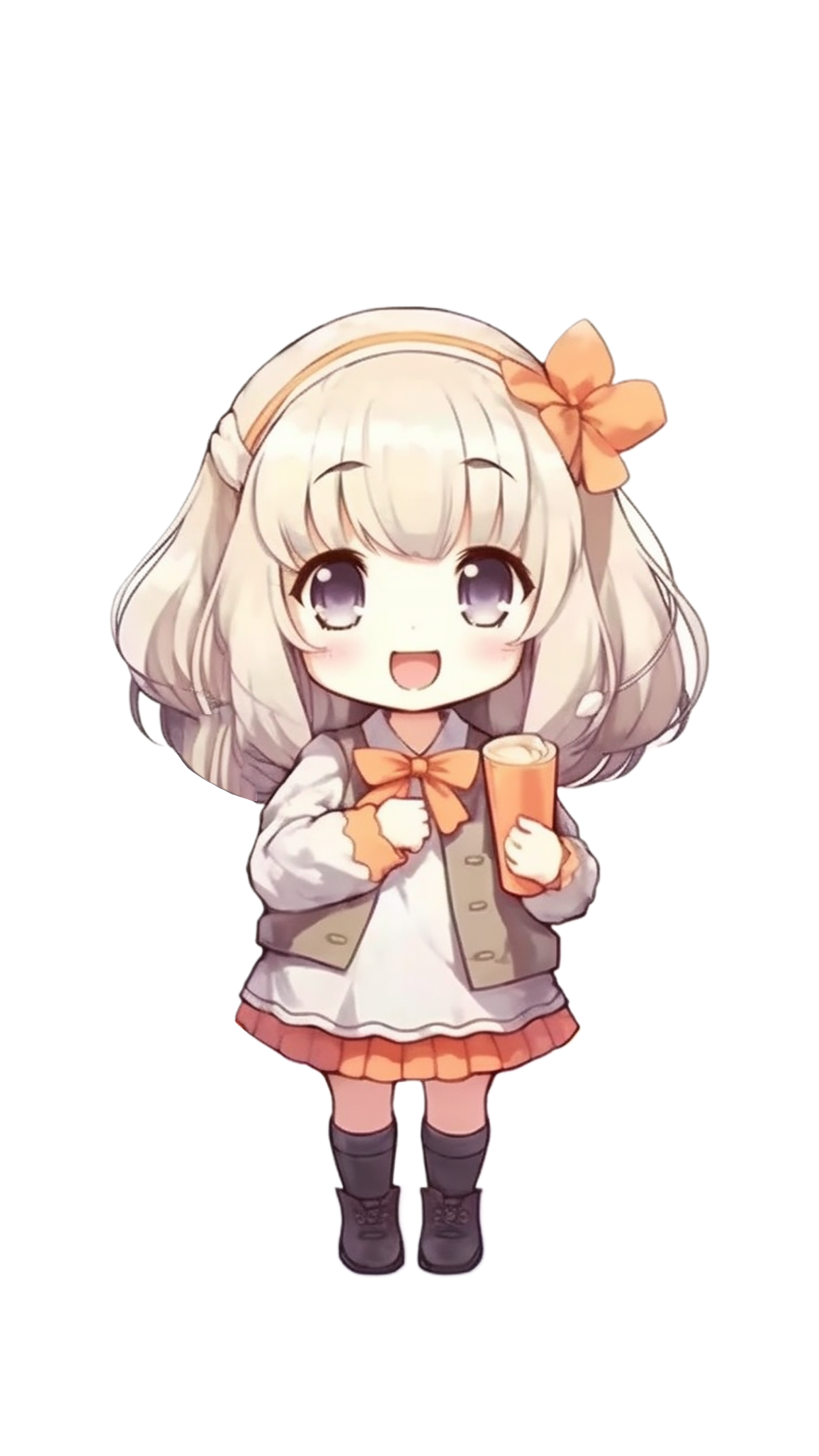 可爱卡通少女形象电脑壁纸素材
