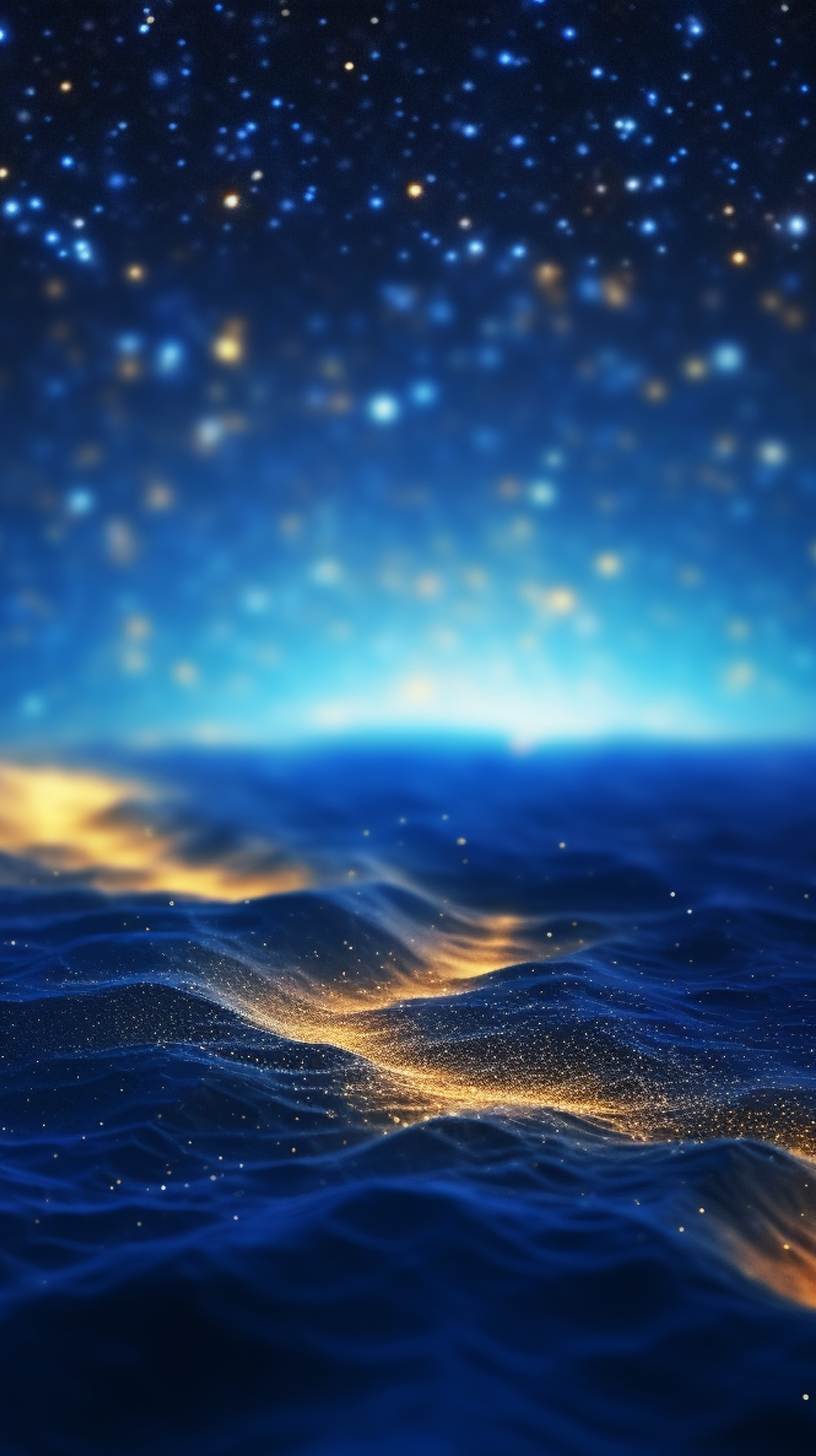 梦幻星空海洋图手机电脑壁纸素材