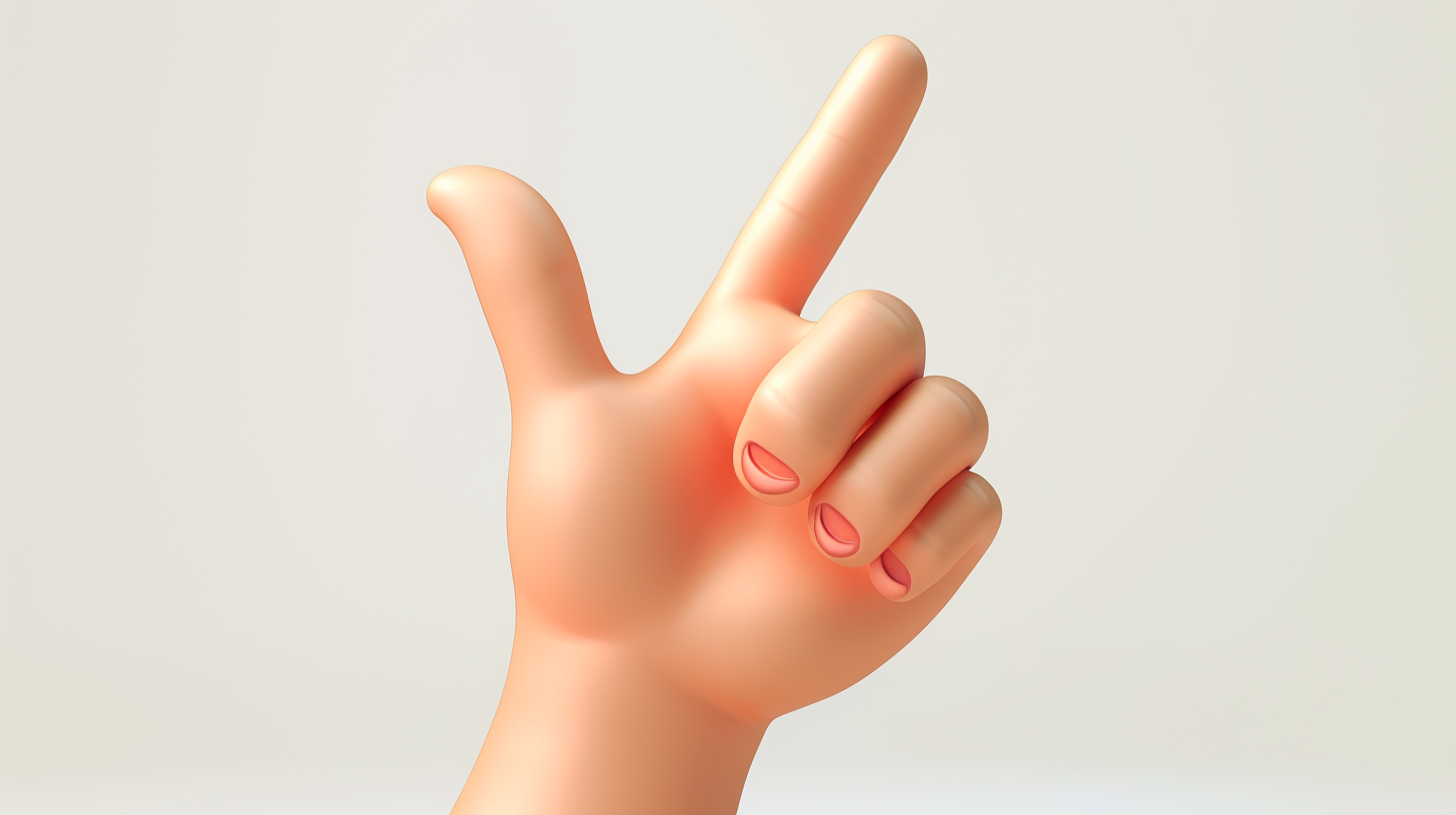 可爱3D手型美甲 时尚美甲宣传物料