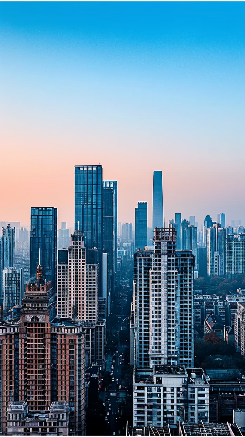 繁华都市景象城市地标建筑风采